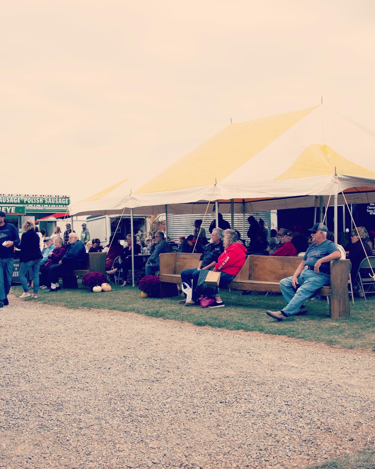 Picnic area at Harvest Extravaganza